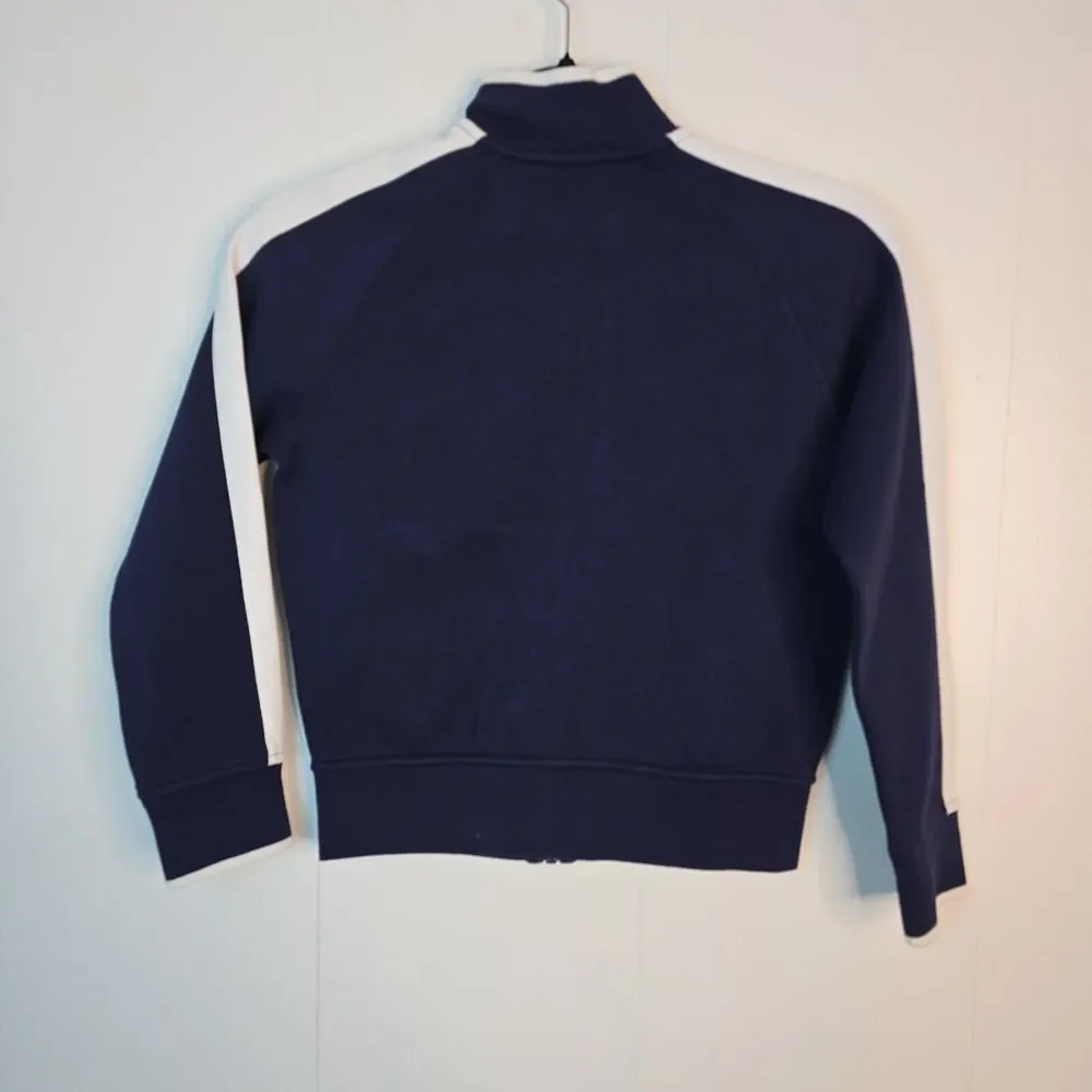 Polo‎ Ralph Lauren Double Knit Track Jacket Full-Zip Striped Blue Boys Small $98